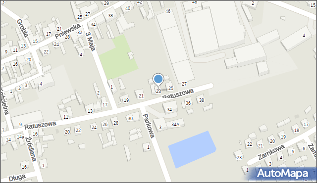 Lwówek, Ratuszowa, 23, mapa Lwówek