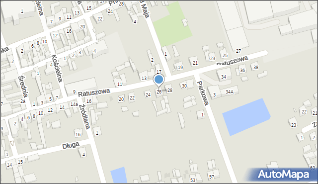 Lwówek, Ratuszowa, 26, mapa Lwówek