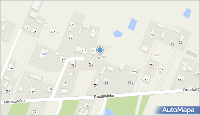 Majdan, Racławicka, 53, mapa Majdan