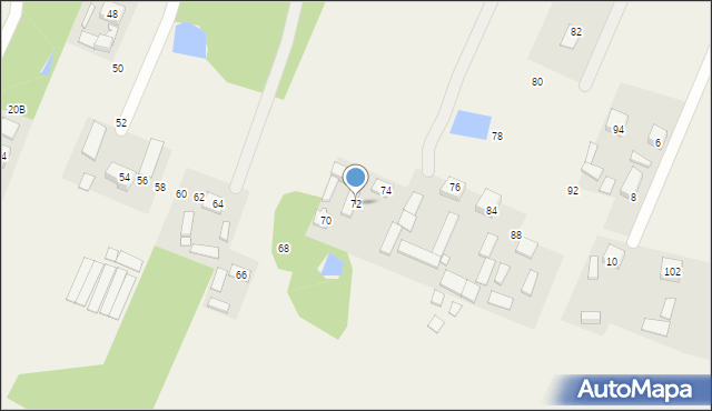 Majdan, Racławicka, 72, mapa Majdan