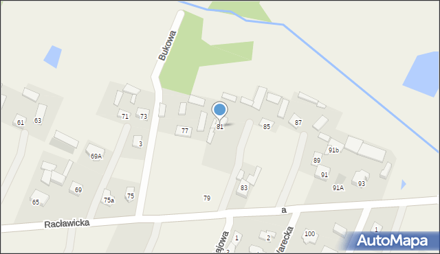 Majdan, Racławicka, 81, mapa Majdan
