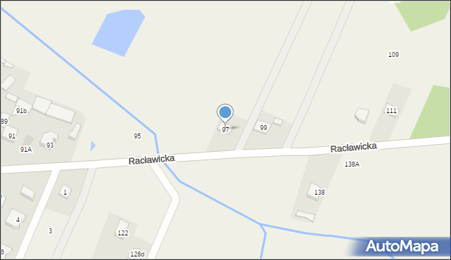 Majdan, Racławicka, 97, mapa Majdan