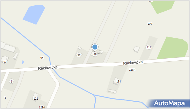 Majdan, Racławicka, 99, mapa Majdan