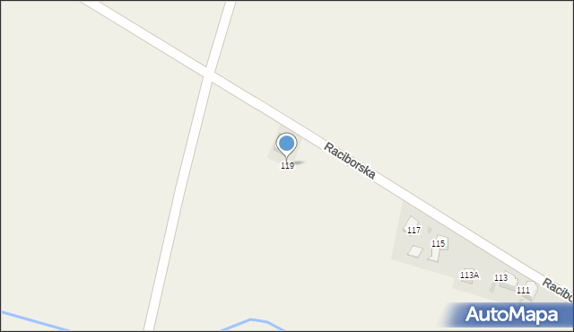 Maków, Raciborska, 119, mapa Maków