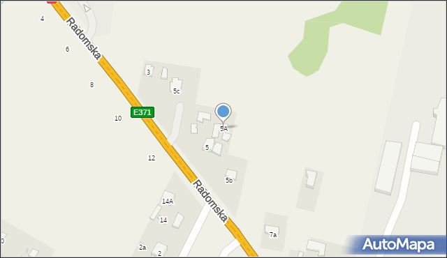 Makowiec, Radomska, 5A, mapa Makowiec