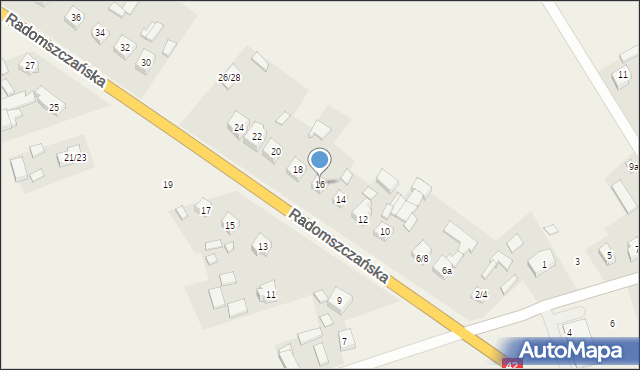 Makowiska, Radomszczańska, 16, mapa Makowiska