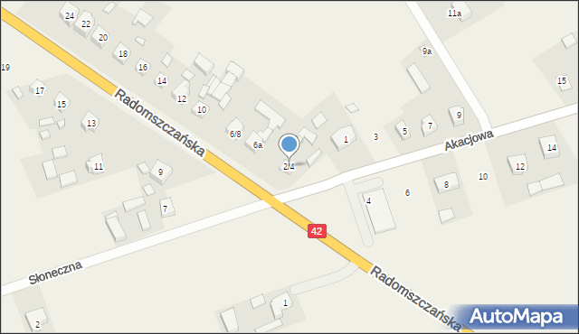 Makowiska, Radomszczańska, 2/4, mapa Makowiska