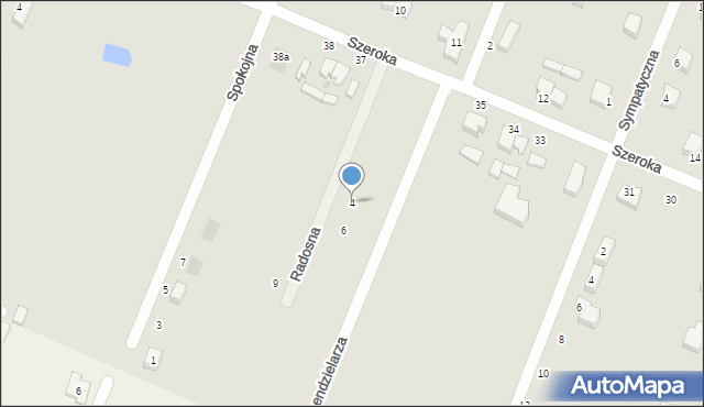 Malbork, Radosna, 4, mapa Malborka