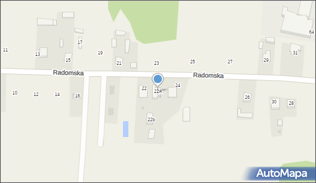 Małęczyn, Radomska, 22A, mapa Małęczyn