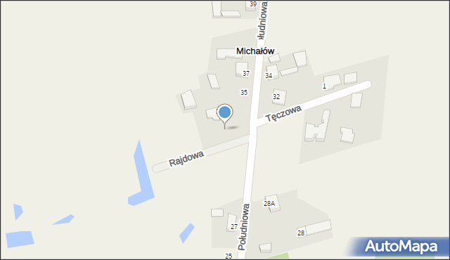 Michałów, Rajdowa, 2, mapa Michałów