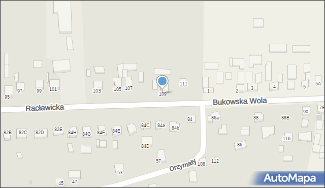 Miechów, Racławicka, 109, mapa Miechów