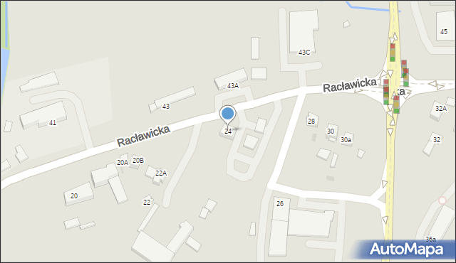 Miechów, Racławicka, 24, mapa Miechów