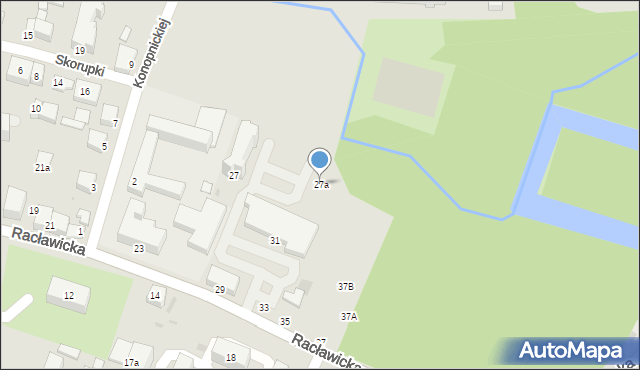 Miechów, Racławicka, 27a, mapa Miechów