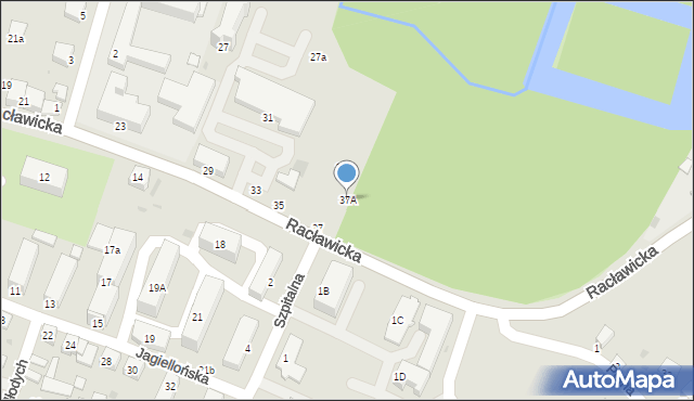 Miechów, Racławicka, 37A, mapa Miechów