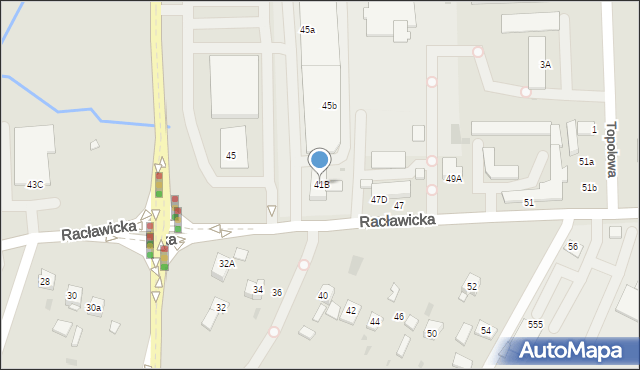 Miechów, Racławicka, 41B, mapa Miechów