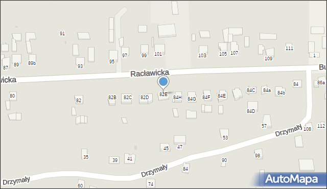 Miechów, Racławicka, 82E, mapa Miechów