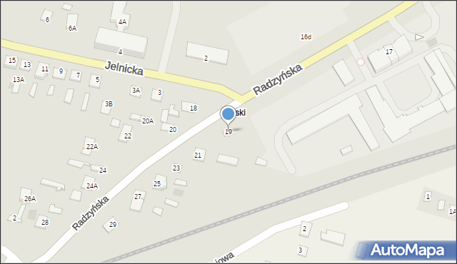 Międzyrzec Podlaski, Radzyńska, 19, mapa Międzyrzec Podlaski