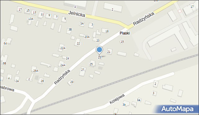 Międzyrzec Podlaski, Radzyńska, 23, mapa Międzyrzec Podlaski
