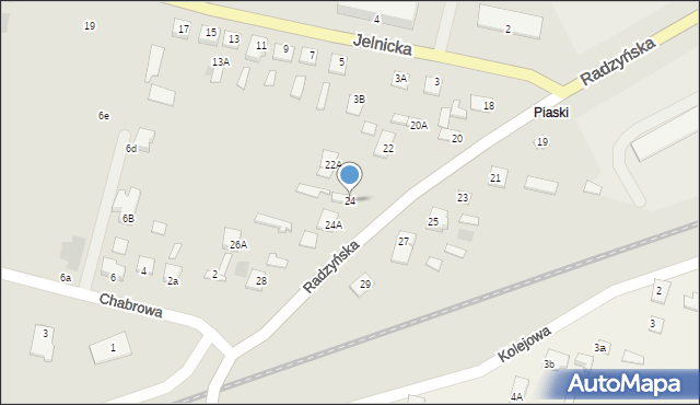 Międzyrzec Podlaski, Radzyńska, 24, mapa Międzyrzec Podlaski