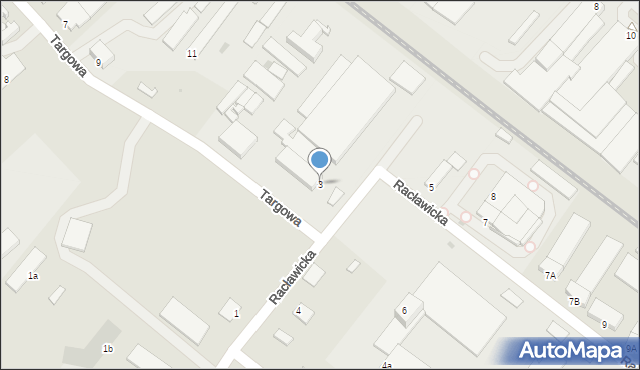 Mielec, Racławicka, 3, mapa Mielca