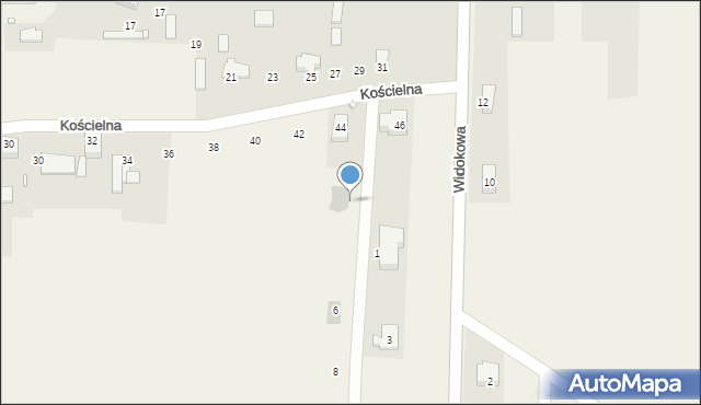 Mierzęcice, Radosna, 2b, mapa Mierzęcice