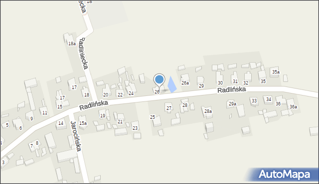 Mieszków, Radlińska, 26, mapa Mieszków