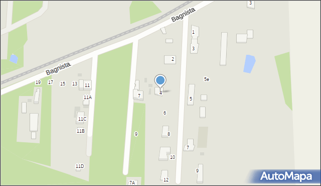 Milanówek, Radosna, 4, mapa Milanówek