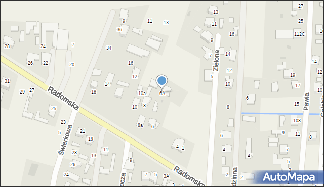 Milejowice, Radomska, 6A, mapa Milejowice