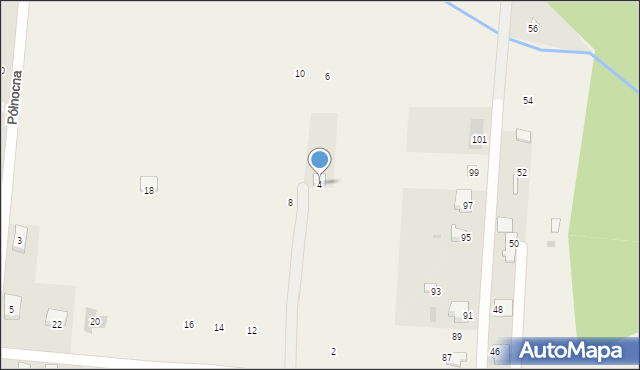 Milejowice, Radosna, 4, mapa Milejowice