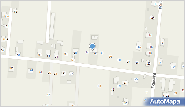 Milejowice, Radosna, 42, mapa Milejowice