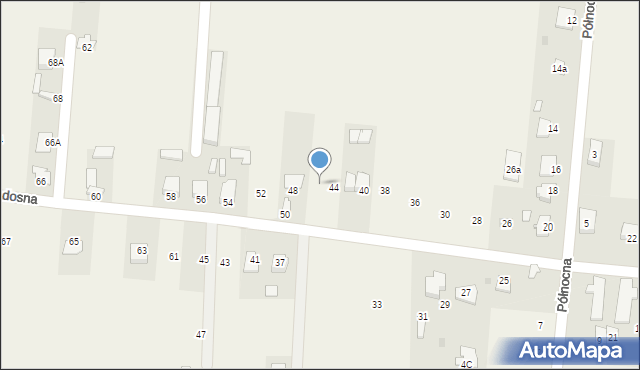 Milejowice, Radosna, 46, mapa Milejowice