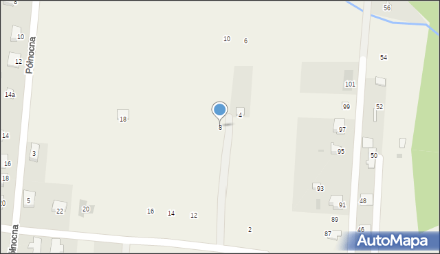 Milejowice, Radosna, 8, mapa Milejowice