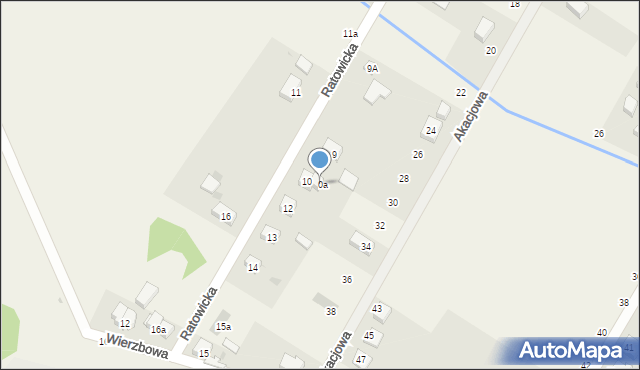 Miłoszyce, Ratowicka, 10a, mapa Miłoszyce