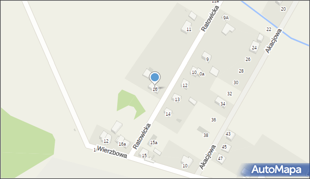 Miłoszyce, Ratowicka, 16, mapa Miłoszyce
