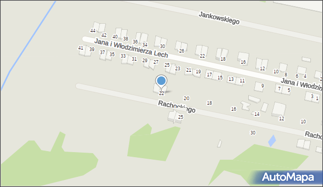 Mława, Rachockiego-Juranda Pawła, por., 22, mapa Mława