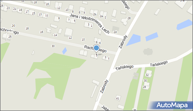 Mława, Rachockiego-Juranda Pawła, por., 5, mapa Mława