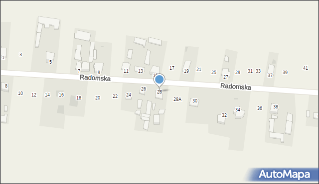 Mleczków, Radomska, 28, mapa Mleczków