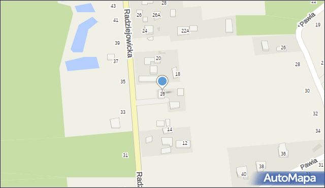 Mościska, Radziejowicka, 16, mapa Mościska