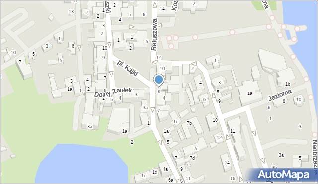 Mrągowo, Ratuszowa, 6, mapa Mrągowo