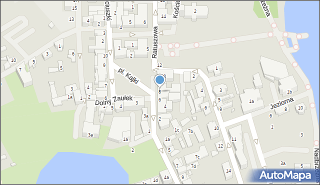 Mrągowo, Ratuszowa, 8, mapa Mrągowo