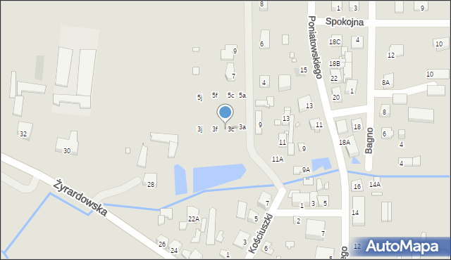 Mszczonów, Racławicka, 3d, mapa Mszczonów