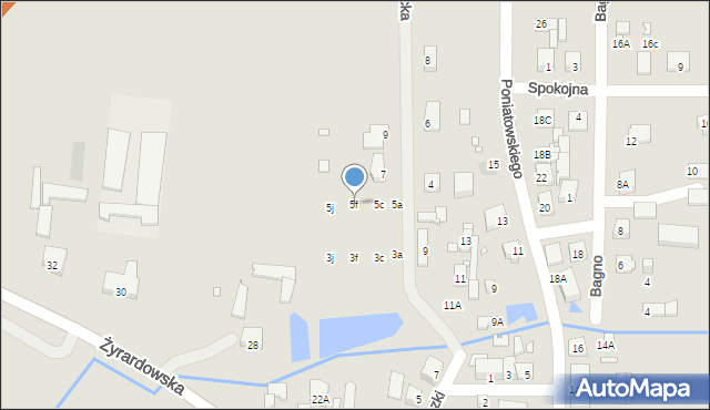 Mszczonów, Racławicka, 5f, mapa Mszczonów