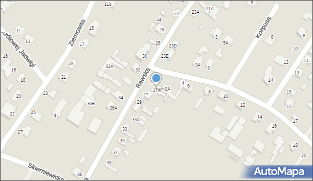 Mszczonów, Rawska, 27A, mapa Mszczonów