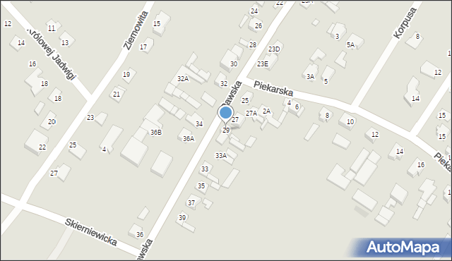 Mszczonów, Rawska, 29, mapa Mszczonów