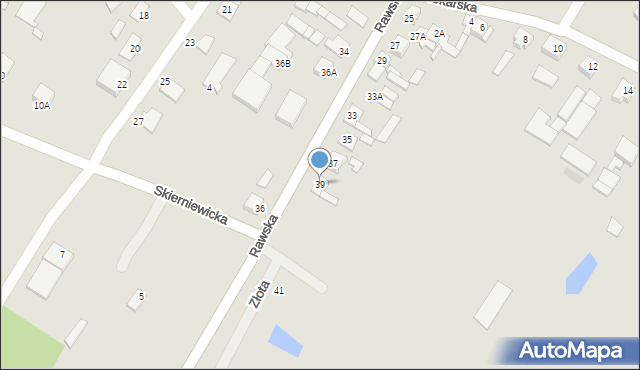 Mszczonów, Rawska, 39, mapa Mszczonów