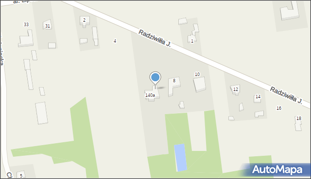 Nieborów, Radziwiłła Janusza, 6, mapa Nieborów