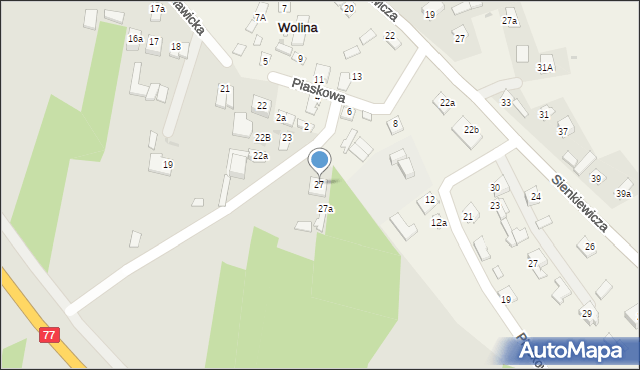 Nisko, Racławicka, 27, mapa Nisko