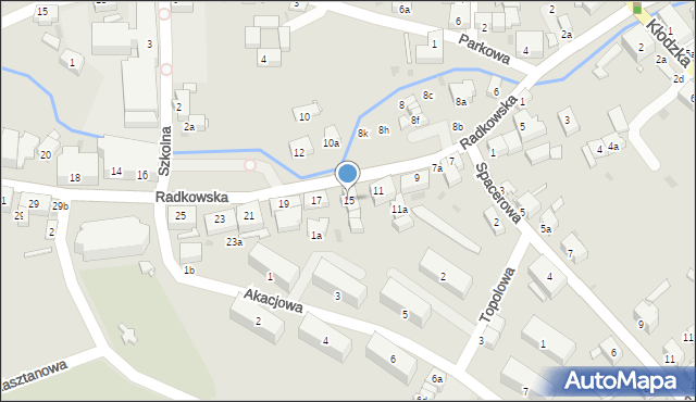 Nowa Ruda, Radkowska, 15, mapa Nowa Ruda