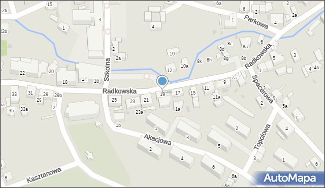 Nowa Ruda, Radkowska, 19, mapa Nowa Ruda