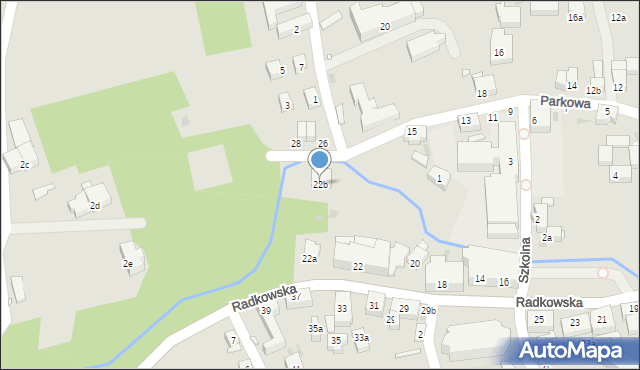 Nowa Ruda, Radkowska, 22b, mapa Nowa Ruda